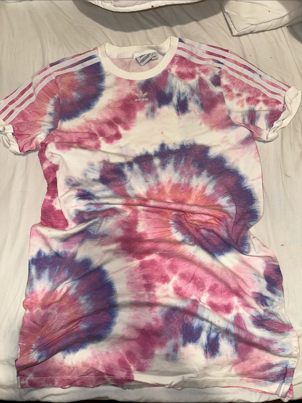 Adidas Tie-Dye Short Sleeve Dress